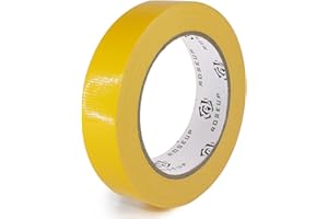 ROSEUP Duct Tape 1 Inch Tape, Tear by Hand & Waterproof,Great for Packaging, Arts & Crafts, Color-Coding, and DIY Projects, 1 Inch x 30Yards, Yellow