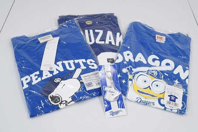 Amazon 中日ドラゴンズ 松坂大輔投手のナンバーtシャツ1フリーサイズ ミニオンズボブコラボtシャツsサイズ スヌーピーコラボtシャツlサイズ 松坂大輔投手ユニホームキーホルダー アイドル 芸能人グッズ 通販