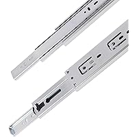 Gobrico Hardware 14-inch 100 lb. Hydraulic Soft Self Close Full Extension Ball Bearing Drawer Slides 3Folds 1Pair