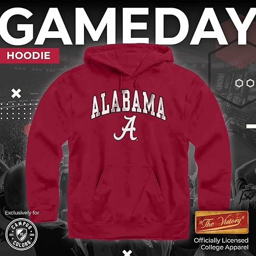 Campus Colors Adult Arch Logo Soft Style Gameday Hooded