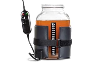 Hemlock Home Brewing Kombucha Heating Wrap - Fermentation Heater Mat Pad with Temperature Control