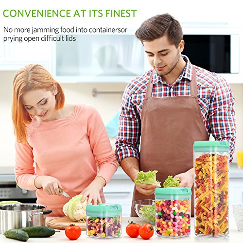 image for Senbowe [6-Piece] Air-Tight Food Storage Container Set with Durable Pl