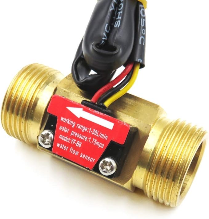 Wasserdurchflusssensor YF-G1 - Durchflussmesser G1" Außengewinde DC3-24V