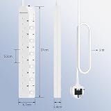 DEWENWILS 6 Way Surge Protected Extension Lead with Individual Switches 3M White view 7