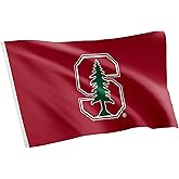 Desert Cactus Stanford University SU Flag - 3 x 5 Feet Cardinal Banner, Indoor/Outdoor Durable Fabric, 100% Polyester Design (Style 1)
