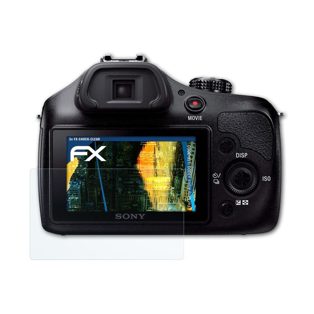 atFoliX Antichoque Película Protectora Compatible con Sony Alpha ...