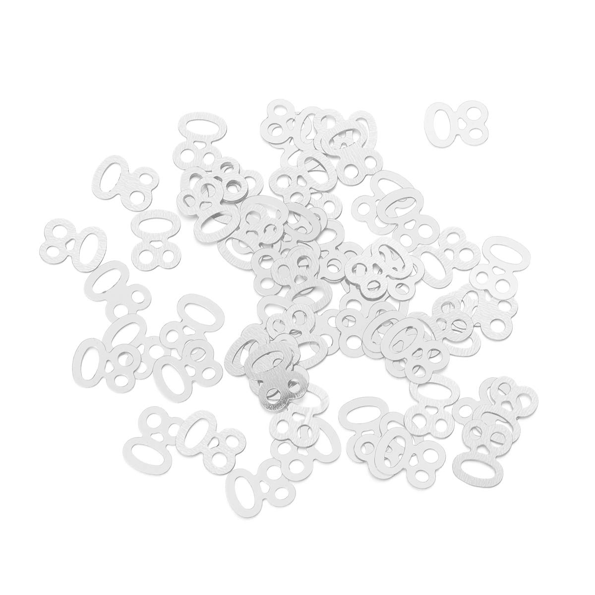 Amosfun 1200pcs Number 80 Sequins Confetti Party Supplies Table Confetti Decoration for Birthday Anniversary Party (Golden), Plastic, Silver, Medium