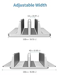 JARLINK Vertical Laptop Stand Holder, Aluminum