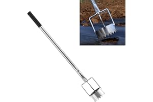 Bulb Planter Sod Remover Multipurpose,Mulch Film Hole Puncher - Adjustable Bulb Planter & Sod Remover Tool with Retractable H