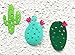 2 Pack Cactus Decoration Non-Woven Fabric Garland Banner for Birthday Party Festival Decoration (Cactus)