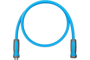 Fevone Garden Hose 6 ft, Hose Reel Leader Hose, Hybrid Polymer, Kink Resistance, Lightweight, Flexibility, Durability, Leak Free, Aluminum Fittings, 3/4" GHT, 5/8" ID, 600 PSI, Drinking Water Safe