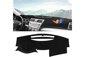 Autorder Dashboard Cover Mat for 2007-2011 Toyota Camry Accessories Dash Cover Upgrade Velvet Dash Mat Sunshade Glare UV Rays Protector