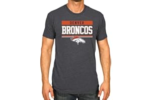 Team Fan Apparel NFL Adult Team Block Tagless T-Shirt - Cotton Blend - Charcoal - Perfect for Game Day - Comfort and Style