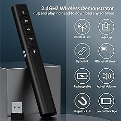 SunnyOcean Presentation Clicker, Rechargerable