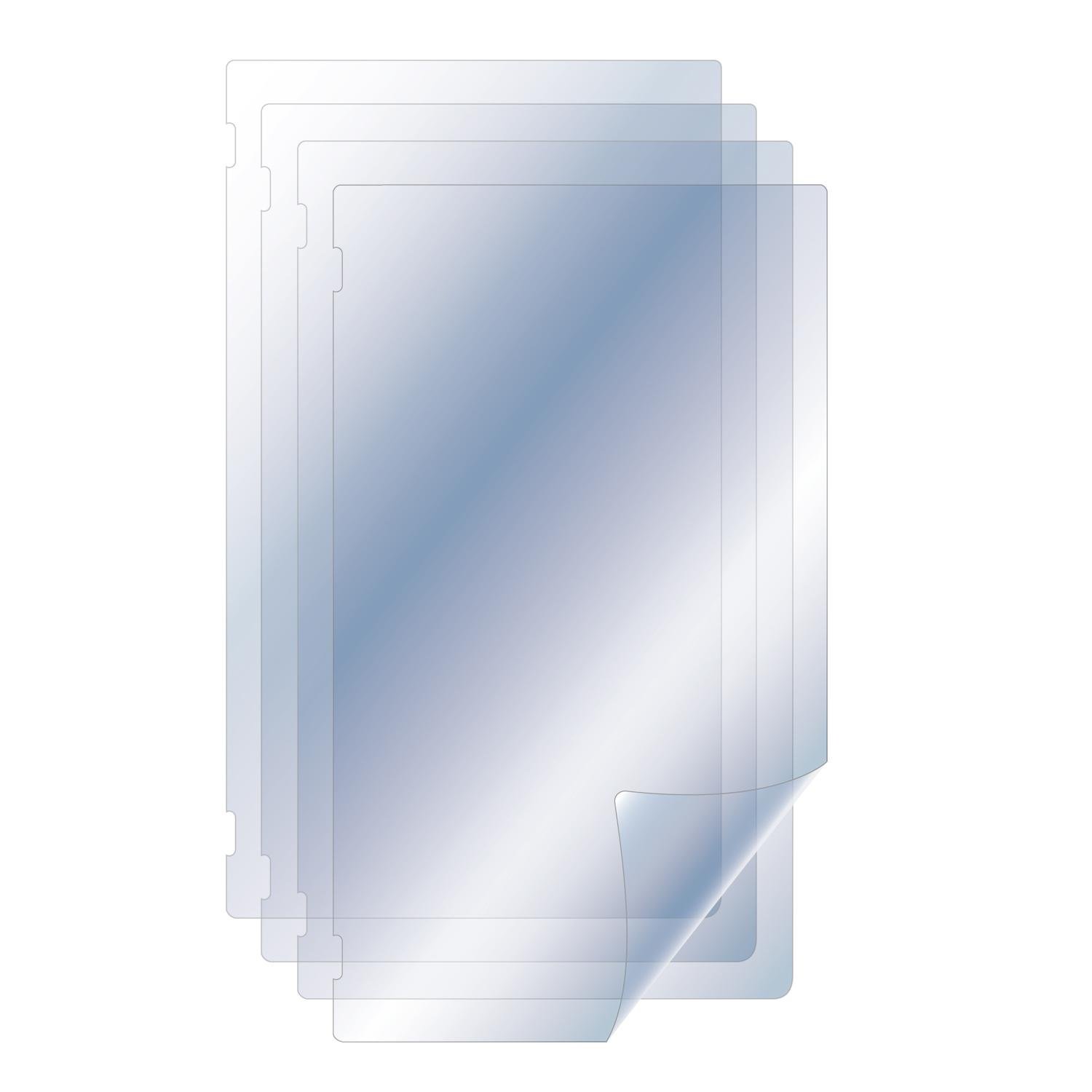 iCreating Switch Screen Protector [4-Pack] for Nintendo Switch, NEW 2017 HD Screen Protective Filter anti-Bubble Anti-Fingerprint PET Film