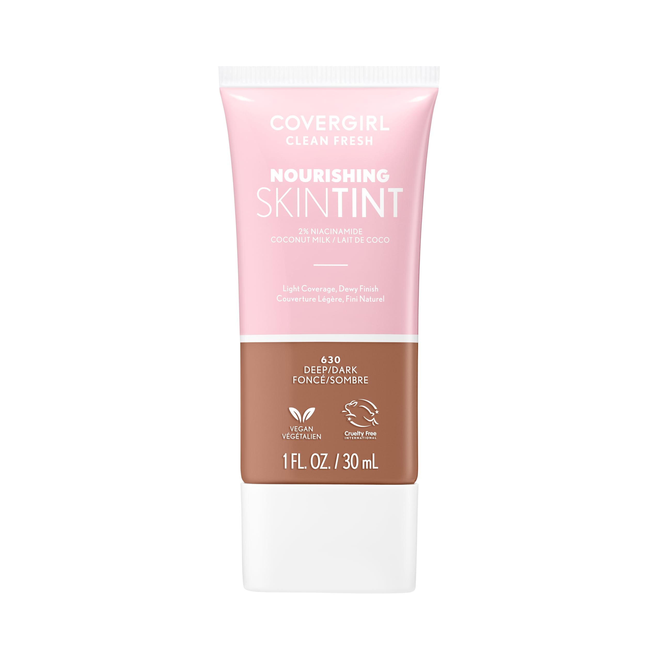 CoverGirl Clean Fresh Skin Milk Foundation - 630 Deep Dark For Women 1 oz Foundation