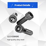 HAOCHEN 440Pcs M3 Black Bolts Nuts Set Alloy Steel Hex Wrench Kit view 5