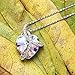 Mother's Day Gifts, Milota “Courageous Heart” Gradient Purple Noble Heart Pendant Necklace with Crystals from Austria