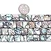 8mm Natural Flat Square Abalone Shell Semi Precious Gemstone Beads for Jewelry Making (48pcs/Strand)