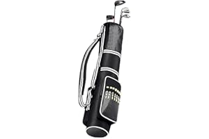 Foldable Golf Bag - Waterproof Stick Carrier, Lightweight Tee Holder | Portable Storage Pack with 3 to 9 Club Capacity for Pr