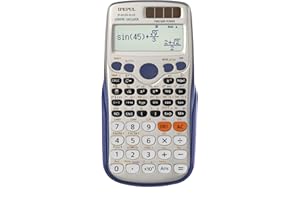 Scientific Calculators, IPepul Math Calculator with 417 Function, Solar Battery Power and 4-Line Display, School Supplies for Middle High College Students Teachers(991ES Plus)