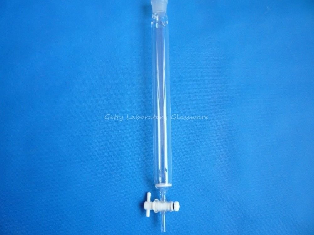 Lab Glass 250ml Chromatography Column 24/40 Joint, ID 30mm, Column