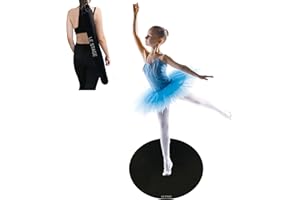 LeStage Dance Floor – Portable Dance Floor Mat with Stretch Strap – Controlled Slip Surface to Practice and Improve Dance Ballet Performance at Home, Studios, Stage – Kids & Adults