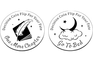 FREREFETER for Teens Girls Boys Funny Decision Coin Stocking Stuffers for Women Men Book Lovers Gifts for Son Daughter Best Friends Valentines Day Gift for Him Her Reader Book Club Gifts Ideas