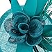 Fascinators Hat, Fascigirl Sinamay Feather Veil Flower Pillbox Hat Hair Clip Kentucky Derby Hat for Women Girls Party Wedding