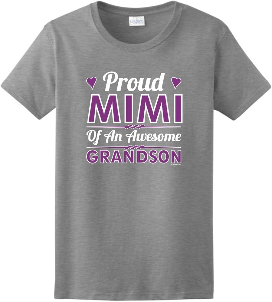 Proud Mimi Of An Awesome Grandson T Shirt 4665 Pilihax