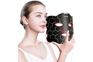 Near-Infrared Light for Face, Portable LED Face mask with Power Bank, Red Light Lamp with Timing Function at Home