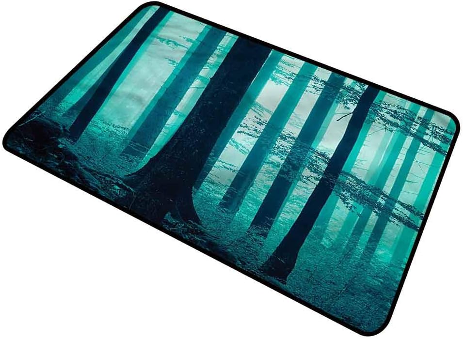 DESPKON-HOME Woodland, Floor Mat Mysterious Deep Forest Heavy Duty Welcome Mat for Indoor Outdoor Use 24x36 Inch