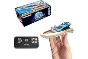 LONMAHOVER Mini Fast RC Boat (Golden Blue)