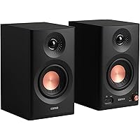 Edifier MR3 Powered Studio Monitor Speakers, Hi-Res Audio Certified Bluetooth V5.4 Active Bookshelf Speaker, 2.0 Computer wit
