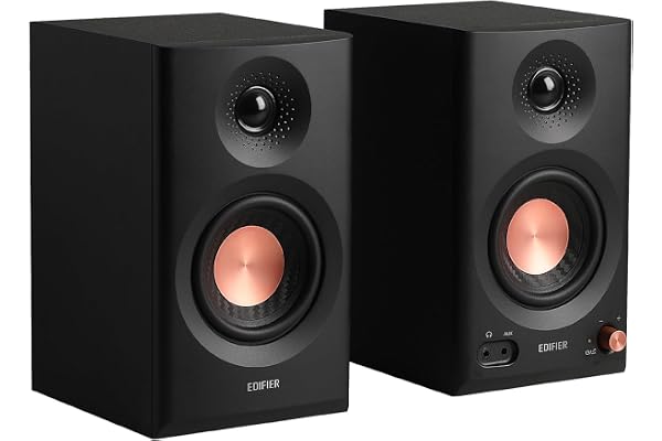 Edifier MR3 Powered Studio Monitor Speakers, Hi-Res Audio Certified Bluetooth V5.4 Active Bookshelf Speaker, 2.0 Computer wit