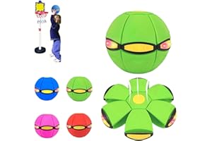 FOLUODRAYMagic Meta Ball, Magic Bouncing Ball, Children's Bouncing Balls, Magic Metaball, Magic Flying Saucer, Bouncy Balls, Parent-Child Interaction (Green)