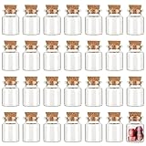 CRASPIRE 35Pcs Small Glass Bottles with Cork