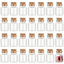 CRASPIRE 35Pcs Small Glass Bottles with Cork