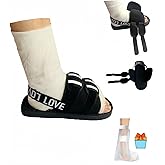 Yodilala Medical open-toe plaster shoe, Adjustable Walking Boots Recovery Cast Shoe Covers suitable for left and right feet(S)
