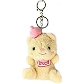 CIATOO Cute Teddy Bear Plush Keychain for Backpack, 4.7 Inch Adorable Soft Plush Bag Charm Purse