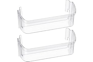 YEECHUN UPGRADED 240323002 Refrigerator Door Shelf Bin,Compatible with Frigidaire Door shelf Replacement FGHS2631PF4A,FGHS2655PF5A,FGUS2642LF2,AP2115742 PS429725 AH429725 Bottom Door Shelves[2 PACK]