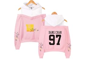 Xkpopfans Kpop Stray Kids Hoodie Yellow Wood Pullover Felix Minho Off The Shoulder Sweatshirt