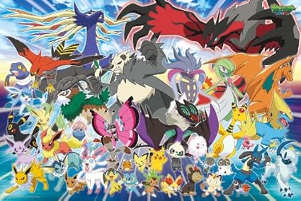 Amazon Com Ensky Pokemon Xy Kalos Region Pokemon Jigsaw Puzzle 500 Piece Large Toys Games