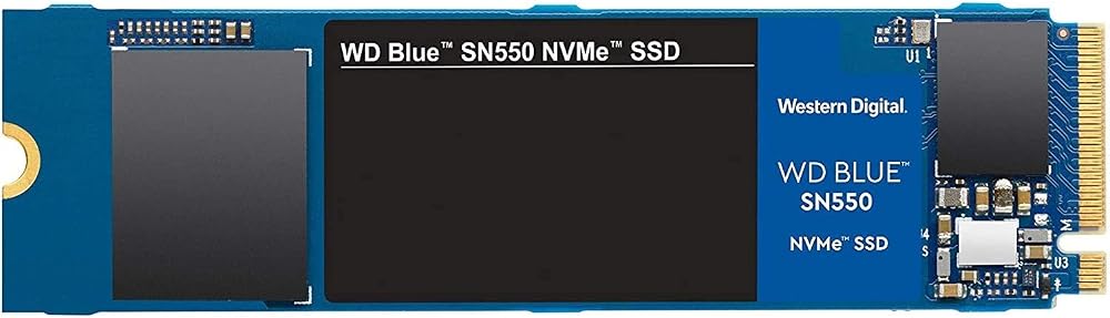 WD Blue SN550 1TB M.2 2280 NVMe PCIe Gen3 Up to 2400 MB/s