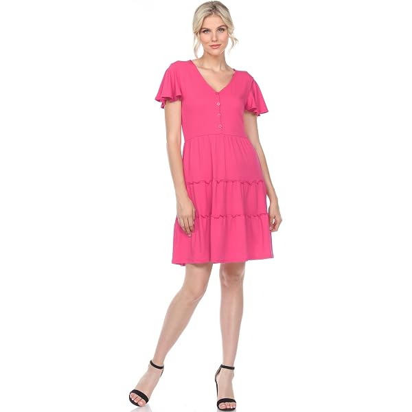 Wild Fable Women's Long Sleeve Cut Out Fit & Flare Dress- (Medium, Orange)  at Amazon Women's Clothing store