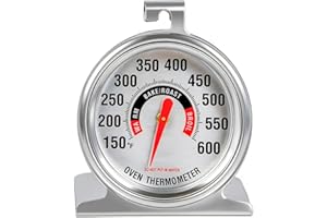 Efeng Large Dial Oven Thermometer for Gas & Electric Oven,Grill Cooking Safety Leave-in- NSF accurately Easy-to-Read Clearly 