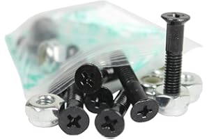 DIME BAG HARDWARE Dimebag Hardware Skateboard Mounting Nuts and Bolts 1" Phillips - Skateboard Truck Hardware - Lots of Colors