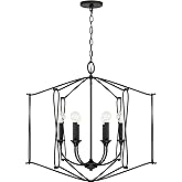 Capital Lighting 541661BI Bentley Transitional Airy Design Candle Foyer Light Fixture, 6-Light 360 Total Watts, 26" H x 28" W