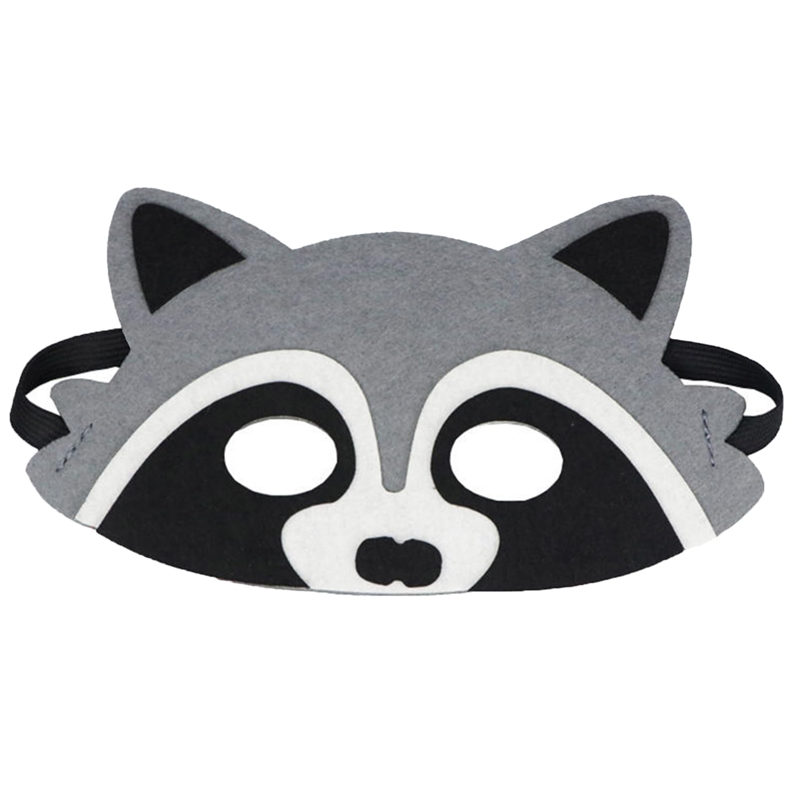 Jtnohx Felt Animal Masks, 10 Pcs Halloween Mask for Kids, Animal Costume for Birthday Party Supplies (raccoon Mask) — image 1