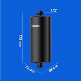 Philips Shower Filter In-Line 50,000 L 3-Stage Filtration NSF KDF Black view 6